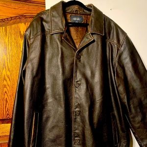 Cherokee brown leather jacket Size XXL